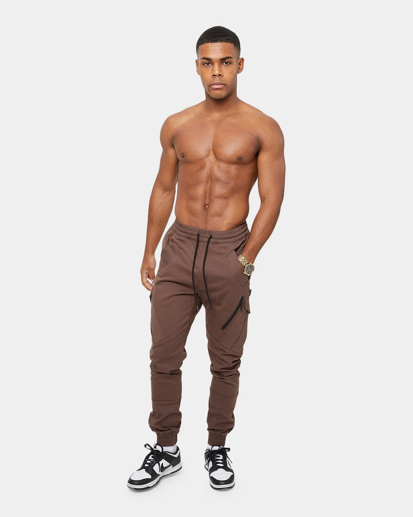 Carré Evolution Cargo Joggers Dark Brown sold by Culture Kings product image thumbnail 3