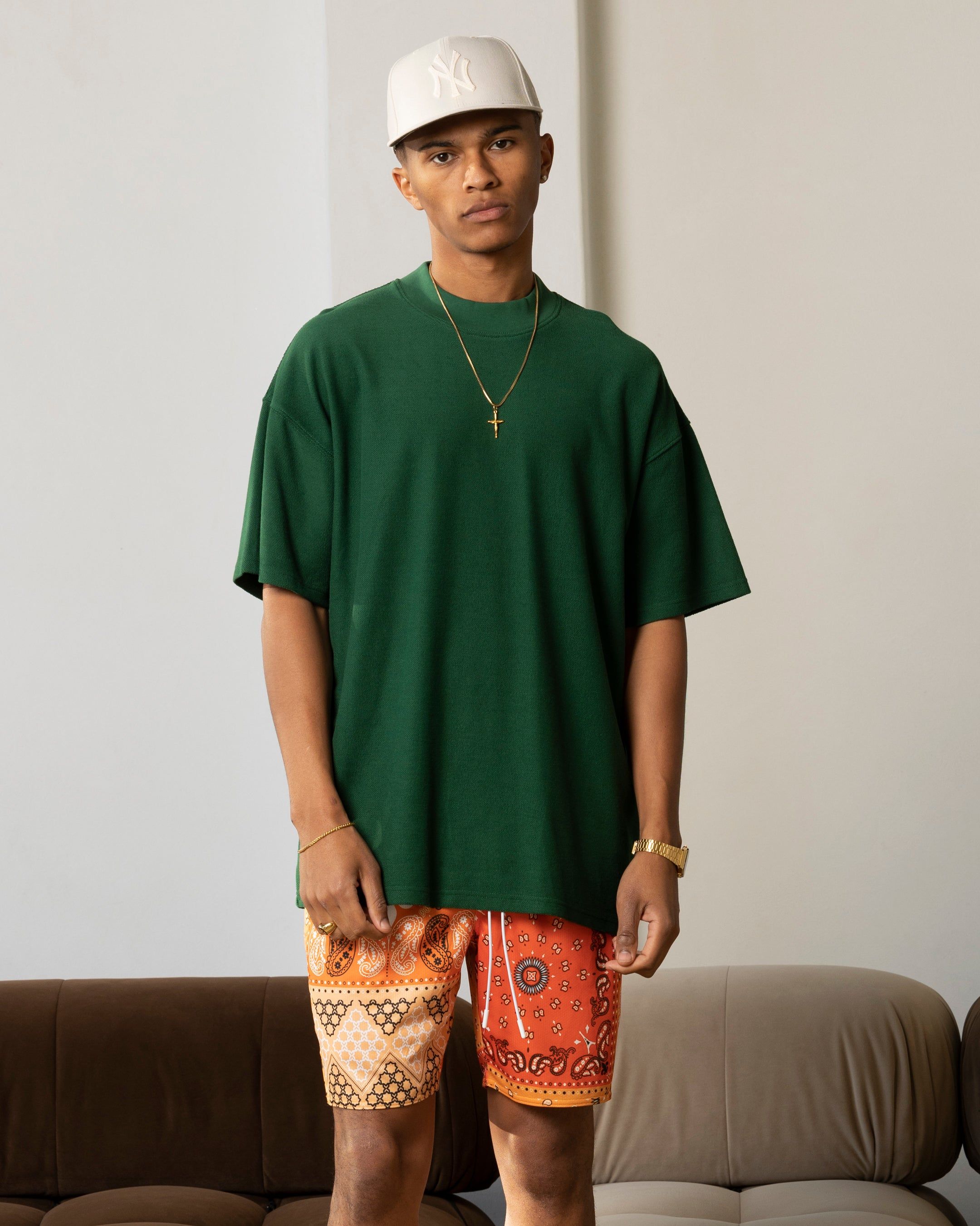 Carre Terry Oversized T-Shirt Forest Green sold by Culture Kings