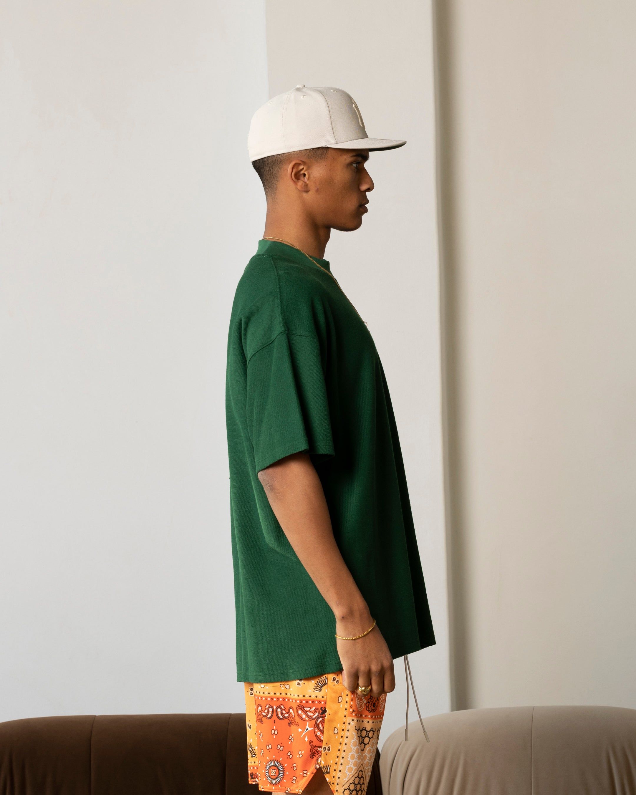 Carre Terry Oversized T-Shirt Forest Green sold by Culture Kings product image thumbnail 5