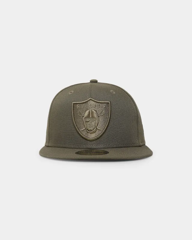 New Era Las Vegas Raiders 'Core Olive Tonal' 59FIFTY Fitted Olive sold by Culture Kings