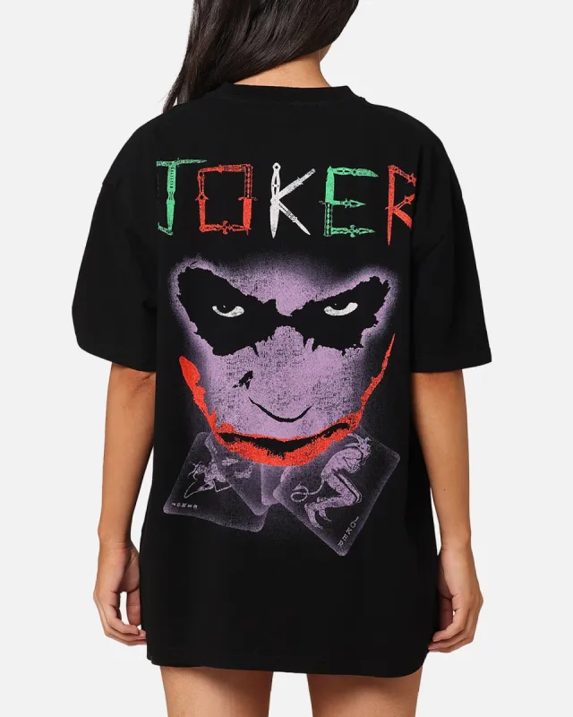 American Thrift X DC Batman The Joker Scars Heavy T-Shirt Black sold by Culture Kings