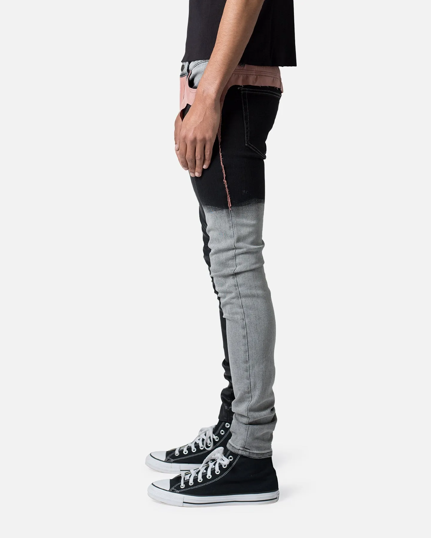 MNML X596 Patched Skinny Denim Jeans Multi sold by Culture Kings product image thumbnail 3