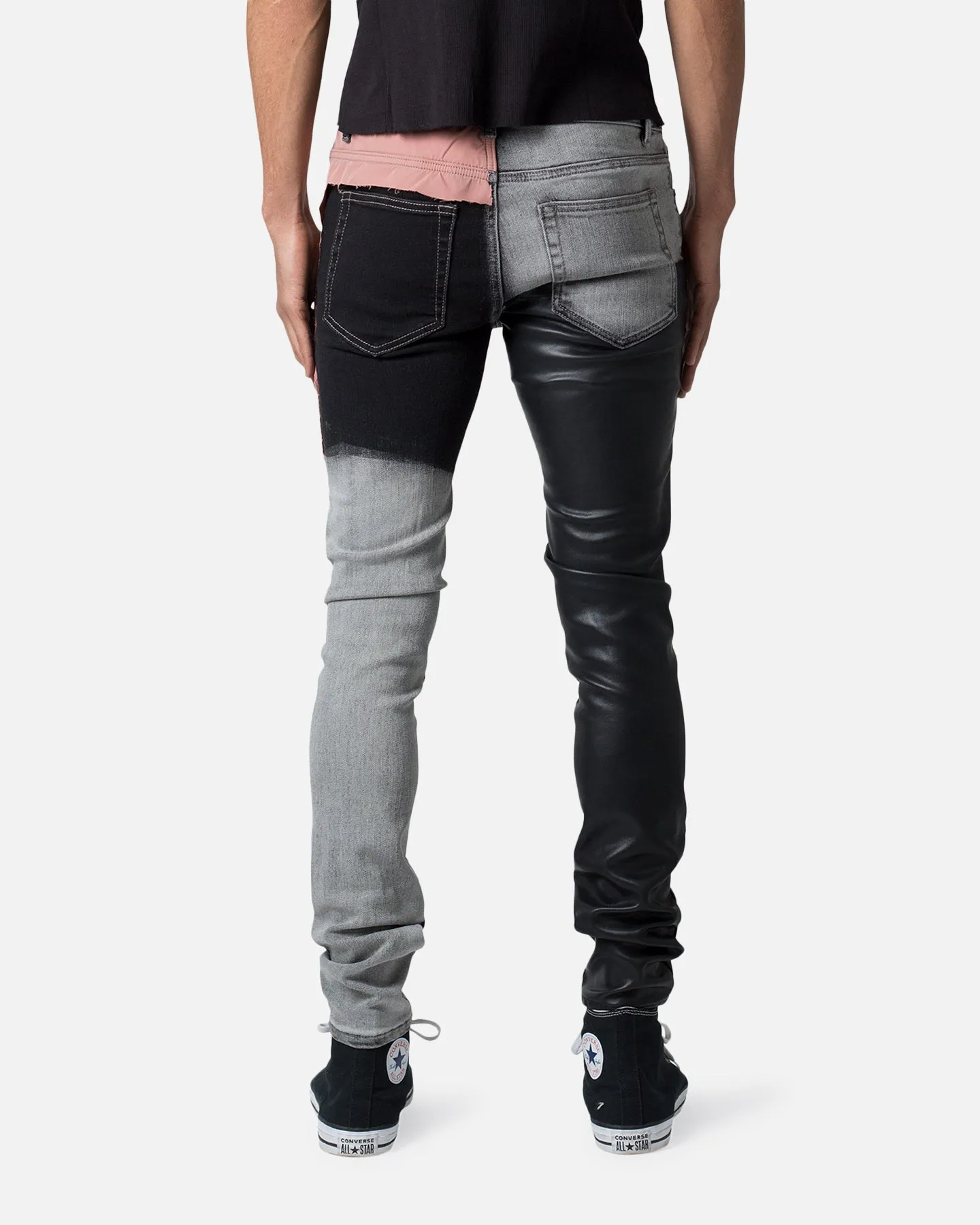 MNML X596 Patched Skinny Denim Jeans Multi sold by Culture Kings product image thumbnail 4