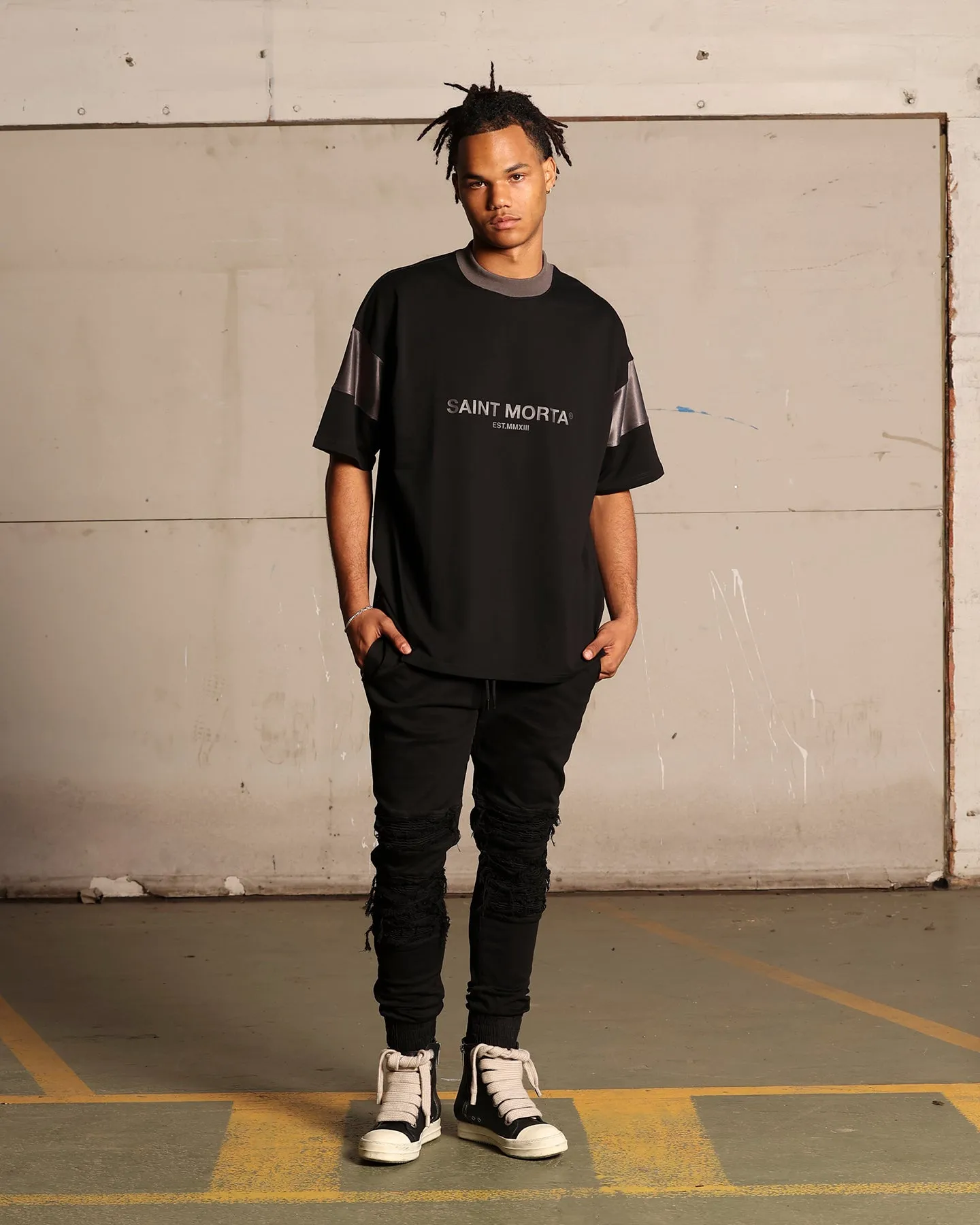 Saint Morta Abolished Joggers Black sold by Culture Kings product image thumbnail 2