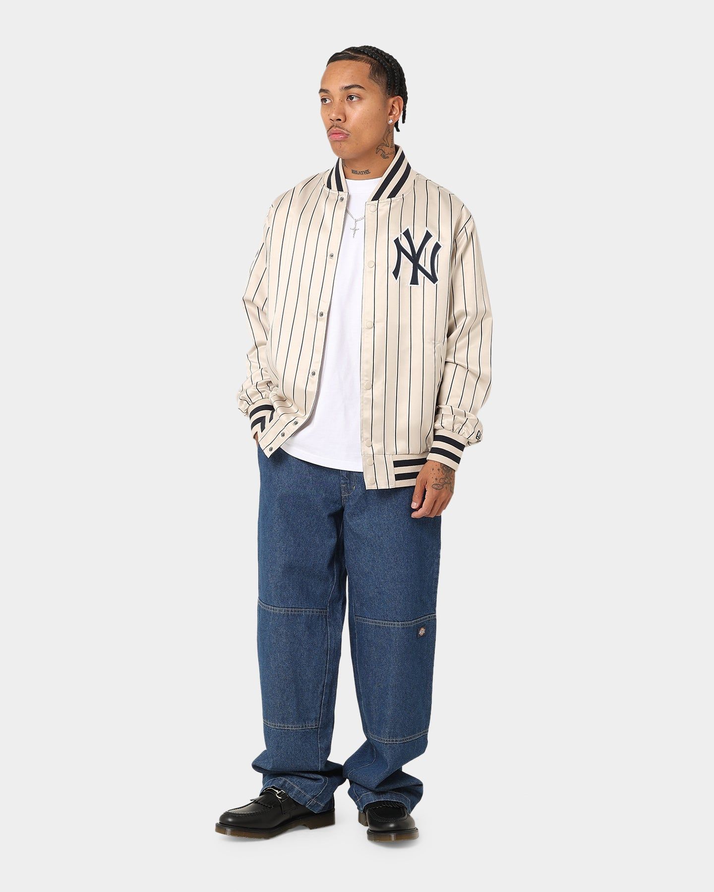 New Era New York Yankees Varsity Jacket Light Beige sold by Culture Kings product image thumbnail 2