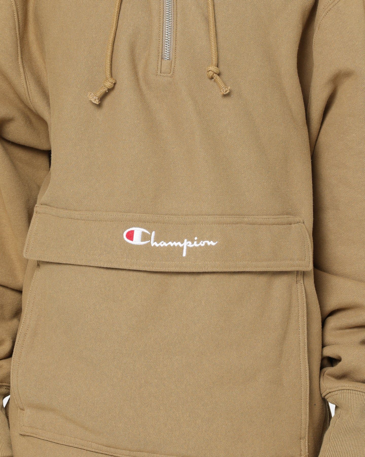 Champion Reverse Weave Boxy Anorak Hoodie Whole Wheat Khaki sold by Culture Kings product image thumbnail 3