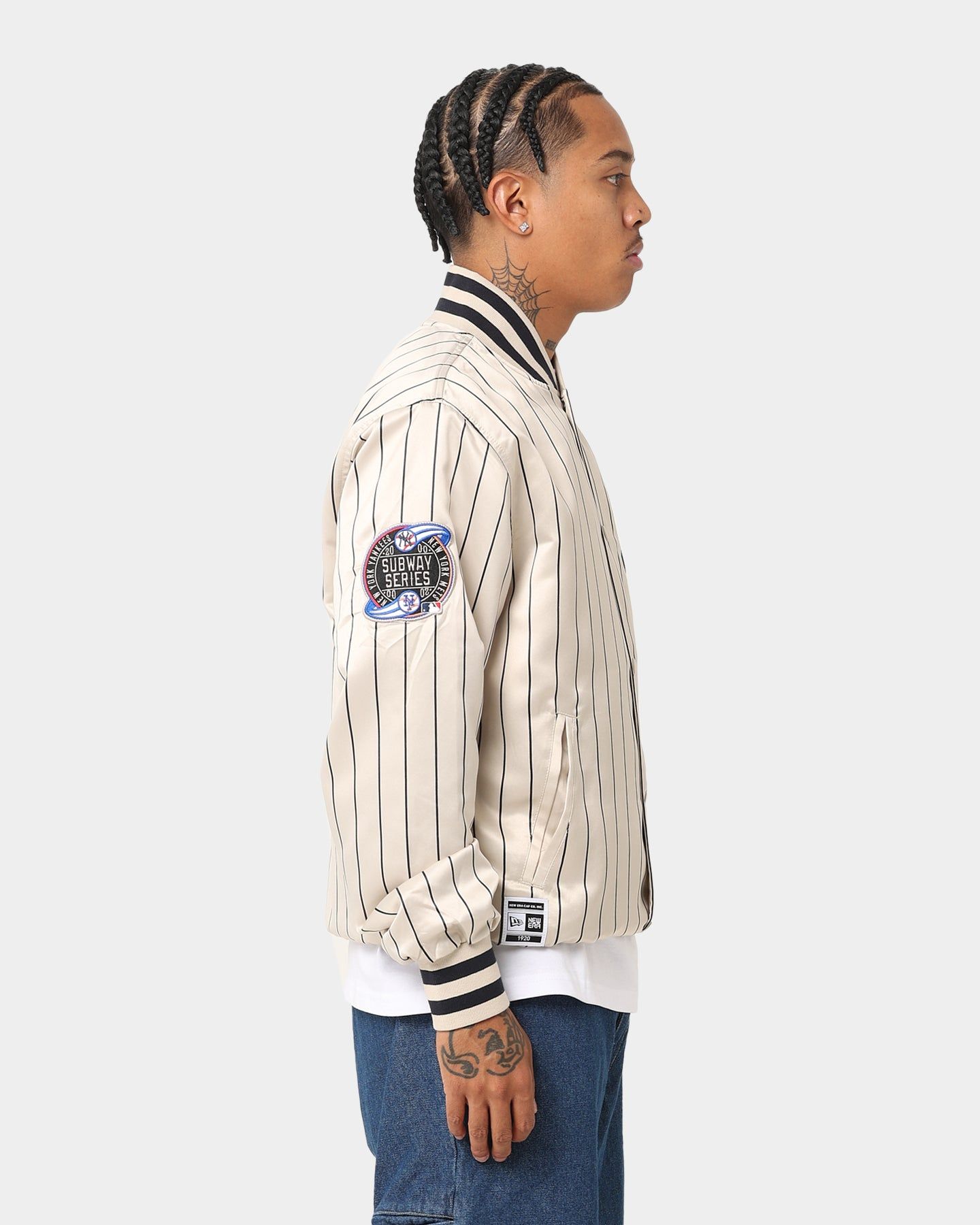 New Era New York Yankees Varsity Jacket Light Beige sold by Culture Kings product image thumbnail 5