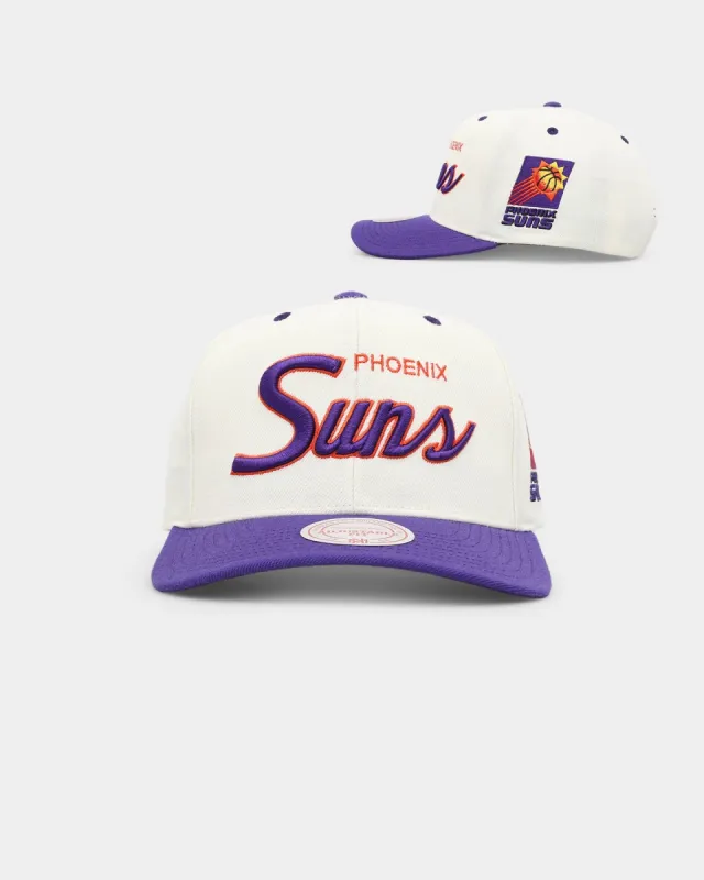 Mitchell & Ness Phoenix Suns Team Script OG Snapback Vintage Cream sold by Culture Kings
