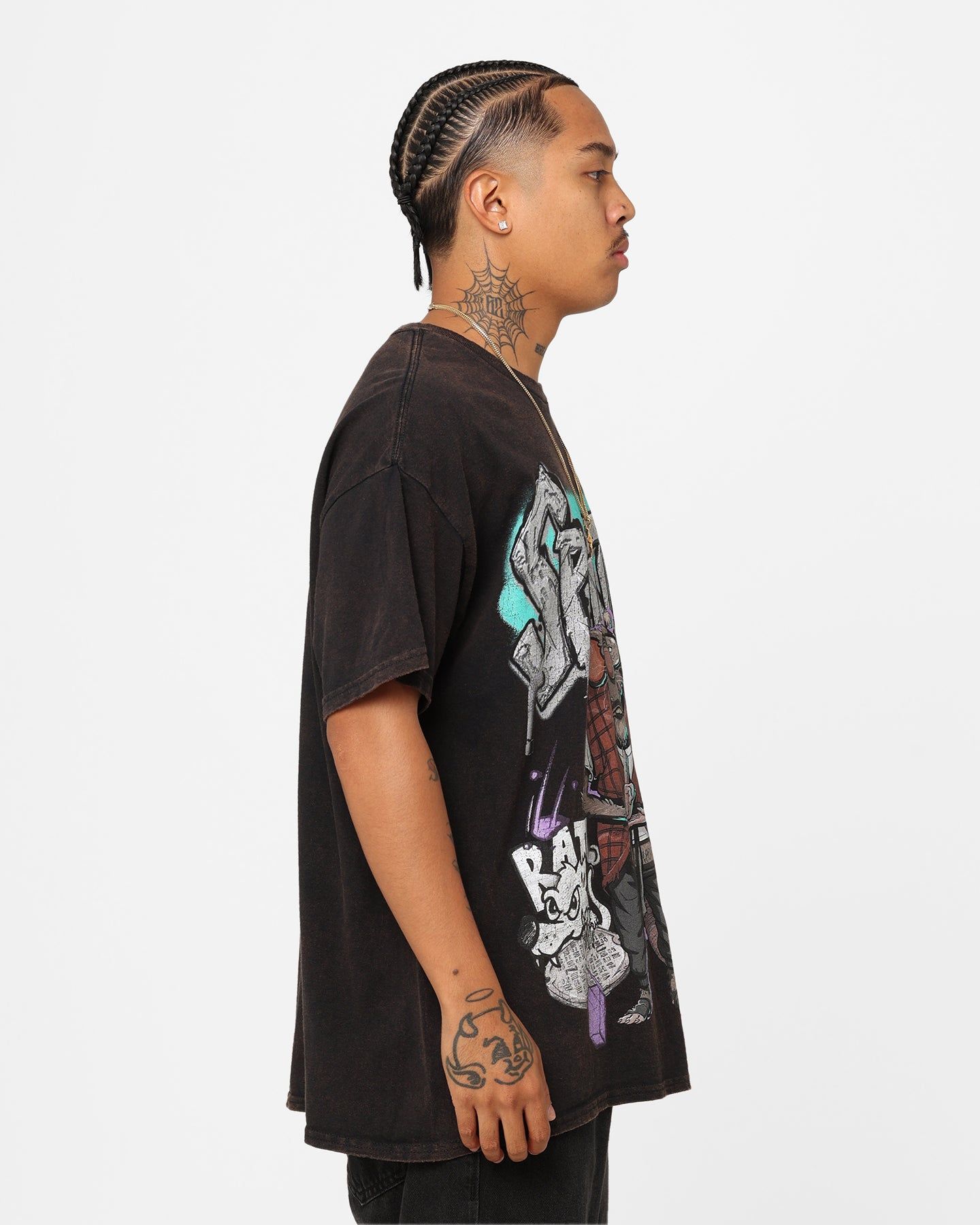 Goat Crew X Teenage Mutant Ninja Turtles Splinter Vintage T-Shirt Black Wash sold by Culture Kings product image thumbnail 5