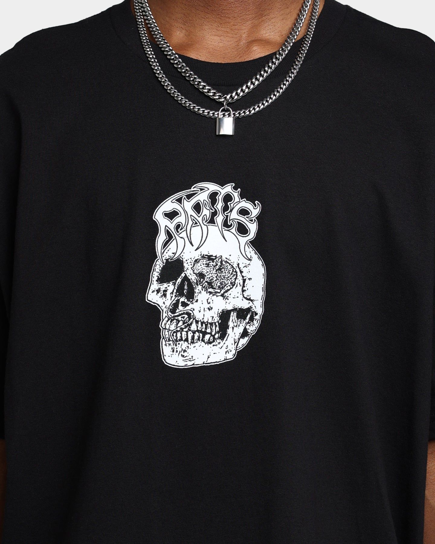 Rats Get Fat X Funeral French Rats Skull T-Shirt Black sold by Culture Kings product image thumbnail 4