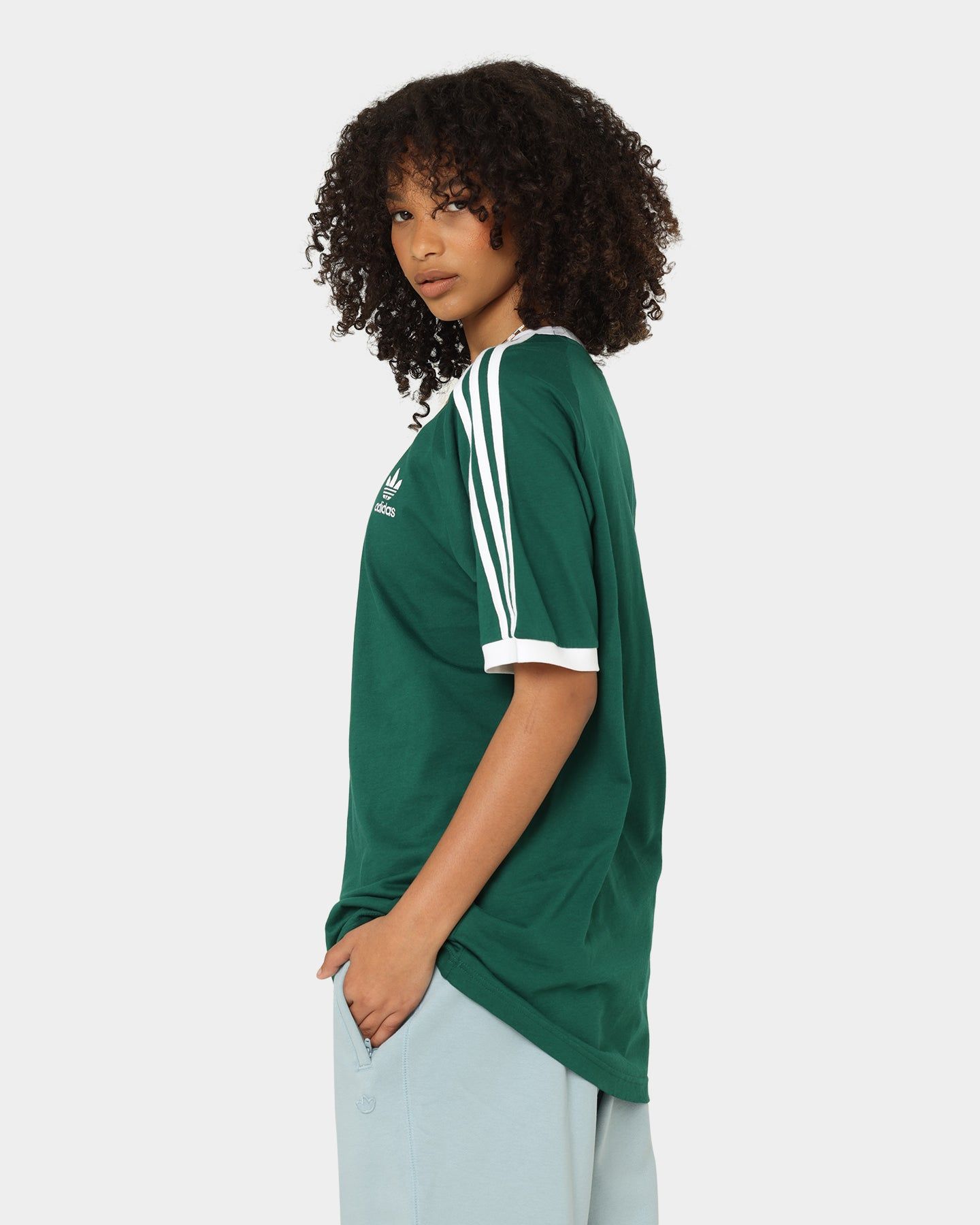 Adidas Adicolor Classic 3-Stripes T-Shirt Collegiate Green sold by Culture Kings product image thumbnail 6