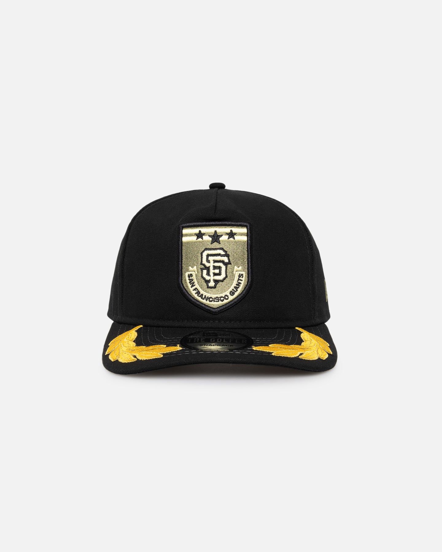 New Era San Francisco Giants 'Military Patch' Pre-Curved Golfer Snapback Black sold by Culture Kings