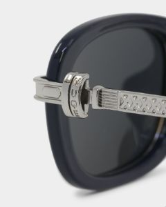 Nuqe Maverick Sunglasses Navy/Silver sold by Culture Kings
