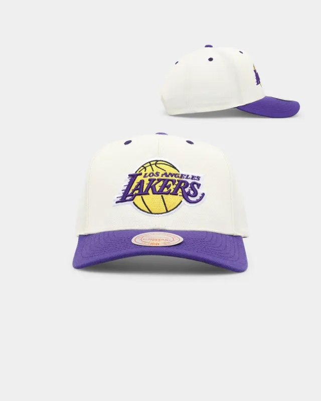 Mitchell & Ness Los Angeles Lakers Go Team Go OG Snapback Vintage Cream sold by Culture Kings