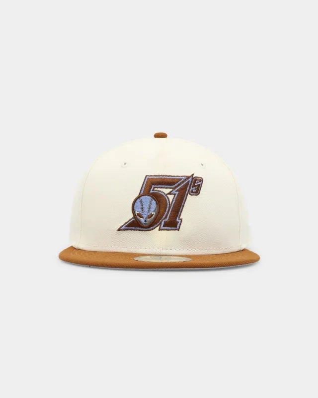 New Era Las Vegas 51s 'Toasted Peanut' 2-Tone 59FIFTY Fitted White sold by Culture Kings