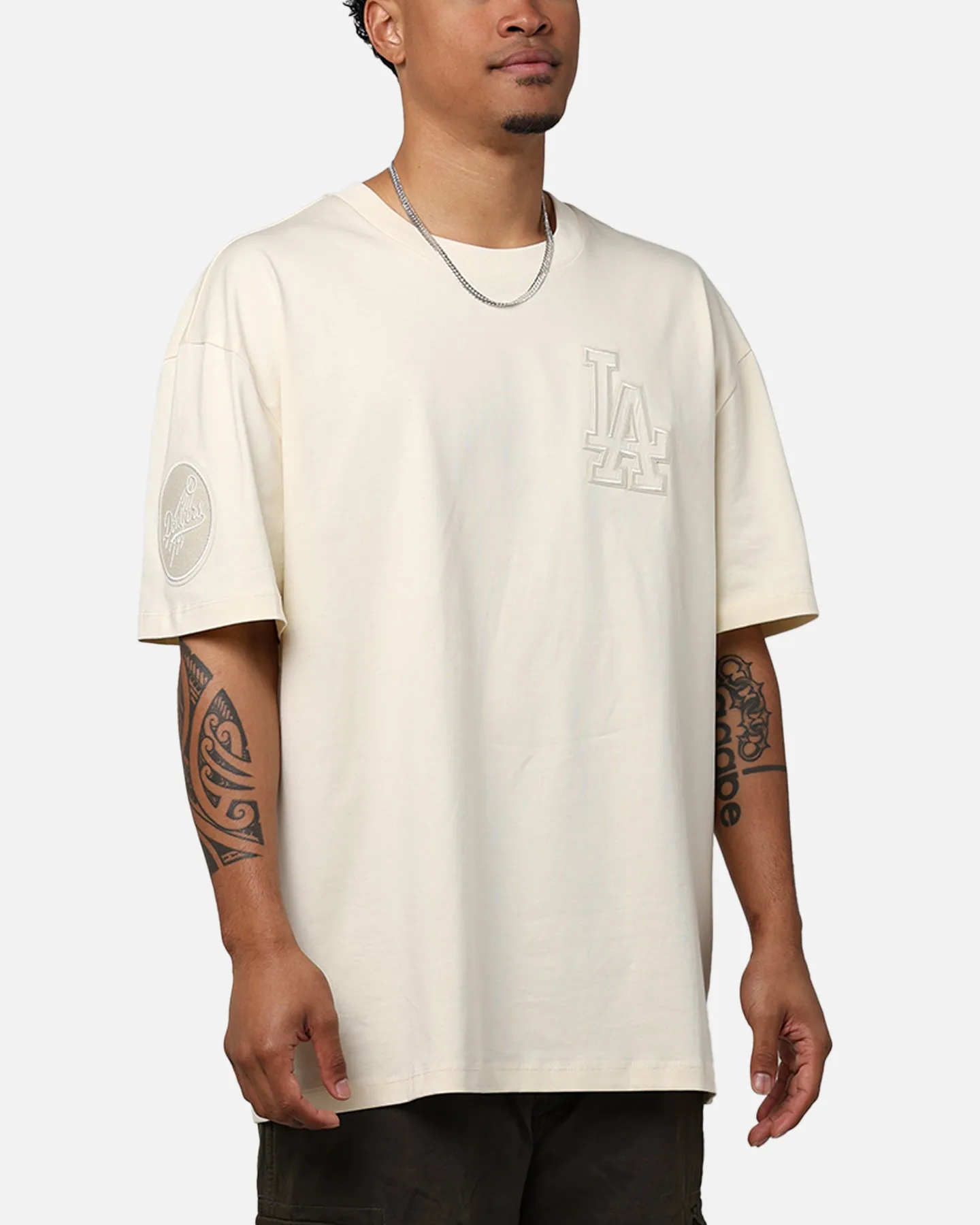 Pro Standard Los Angeles Dodgers Drop Shoulder T-Shirt Eggshell sold by Culture Kings product image thumbnail 4