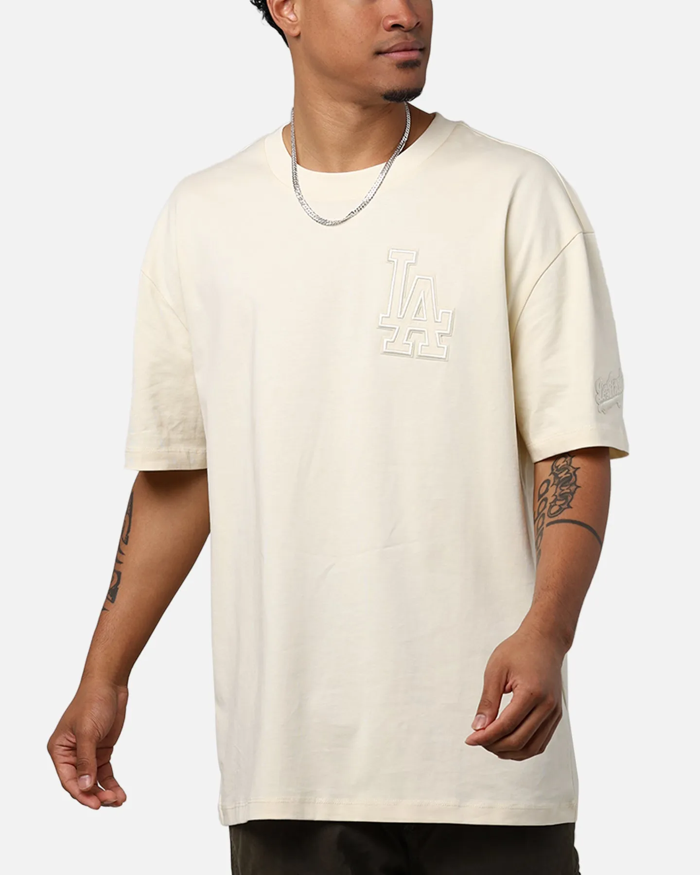 Pro Standard Los Angeles Dodgers Drop Shoulder T-Shirt Eggshell sold by Culture Kings