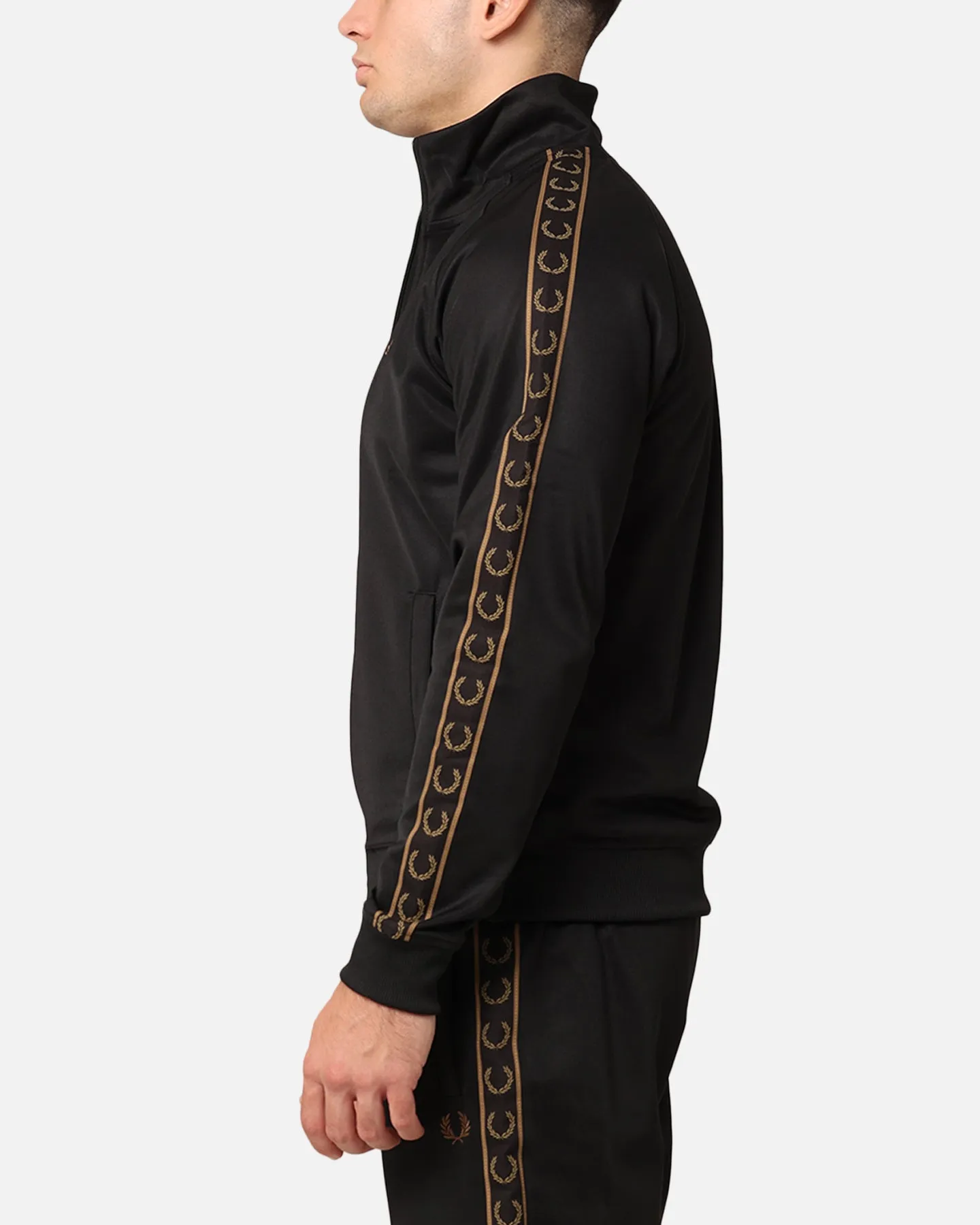 Fred Perry Contrast Tape Track Jacket Black/Stone sold by Culture Kings product image thumbnail 5
