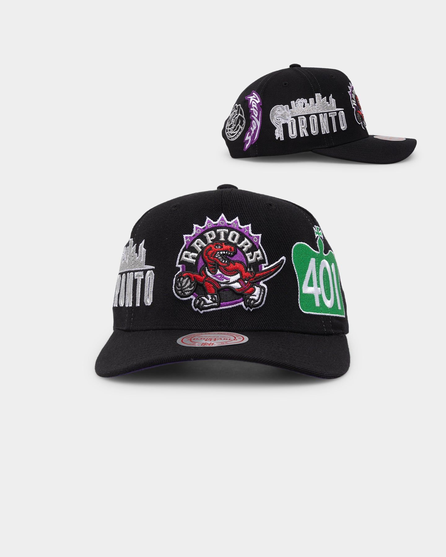 Mitchell & Ness Toronto Raptors 'Highway' Pro Crown Snapback Black sold by Culture Kings