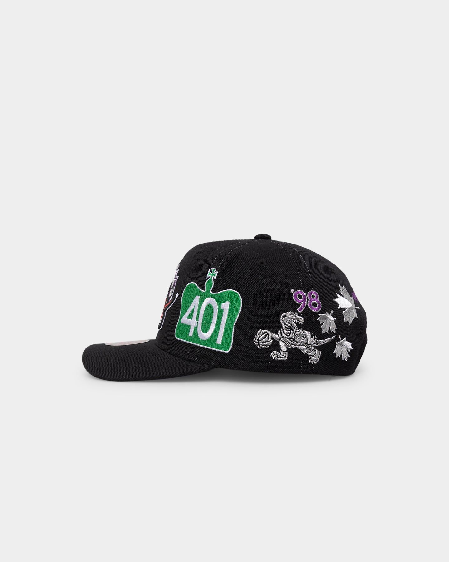 Mitchell & Ness Toronto Raptors 'Highway' Pro Crown Snapback Black sold by Culture Kings product image thumbnail 4