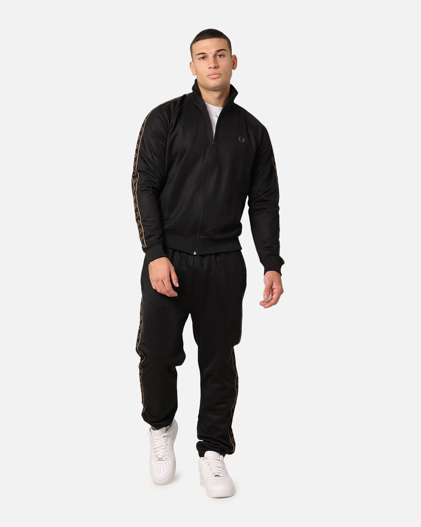 Fred Perry Contrast Tape Track Jacket Black/Stone sold by Culture Kings product image thumbnail 2
