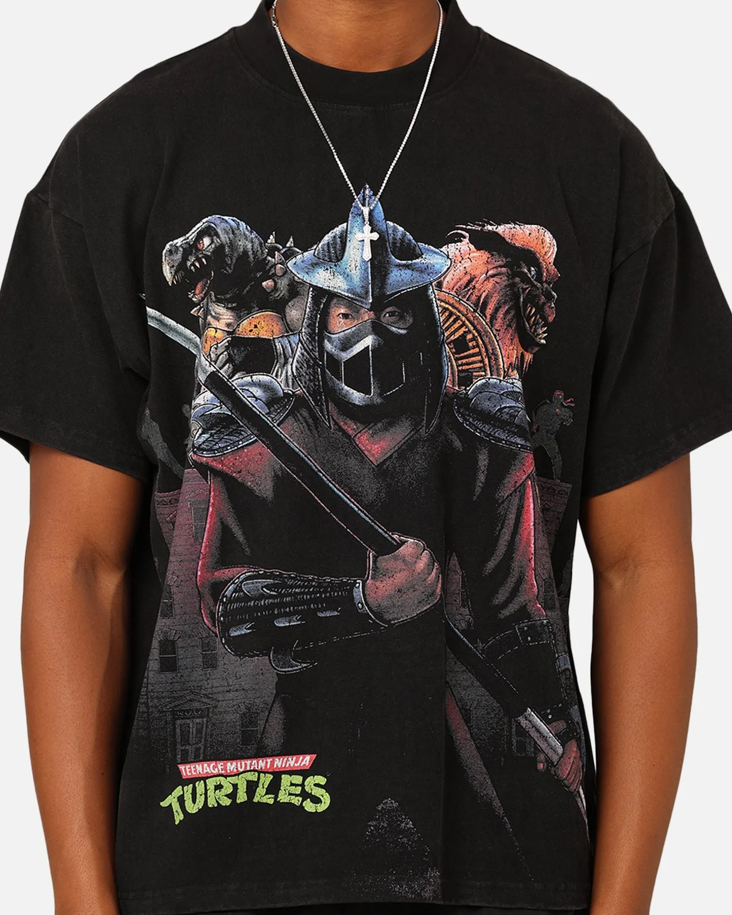 American Thrift X Teenage Mutant Ninja Turtles Shredder Colossal T-Shirt Black Wash sold by Culture Kings product image thumbnail 4