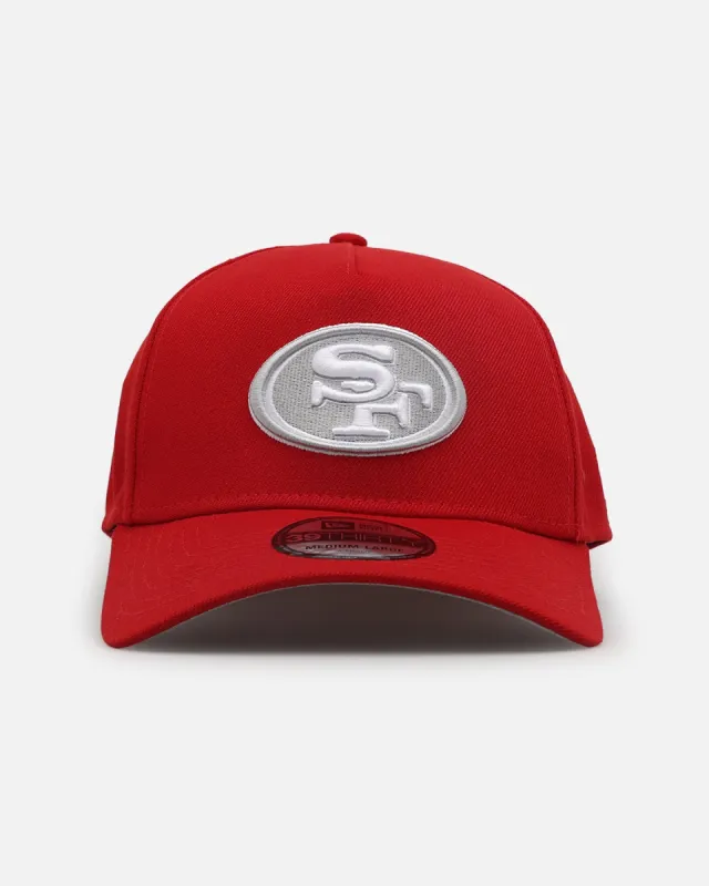 New Era San Francisco 49ers "Scarlet White" 39THIRTY A-Frame Stretch Fit Scarlet/White sold by Culture Kings