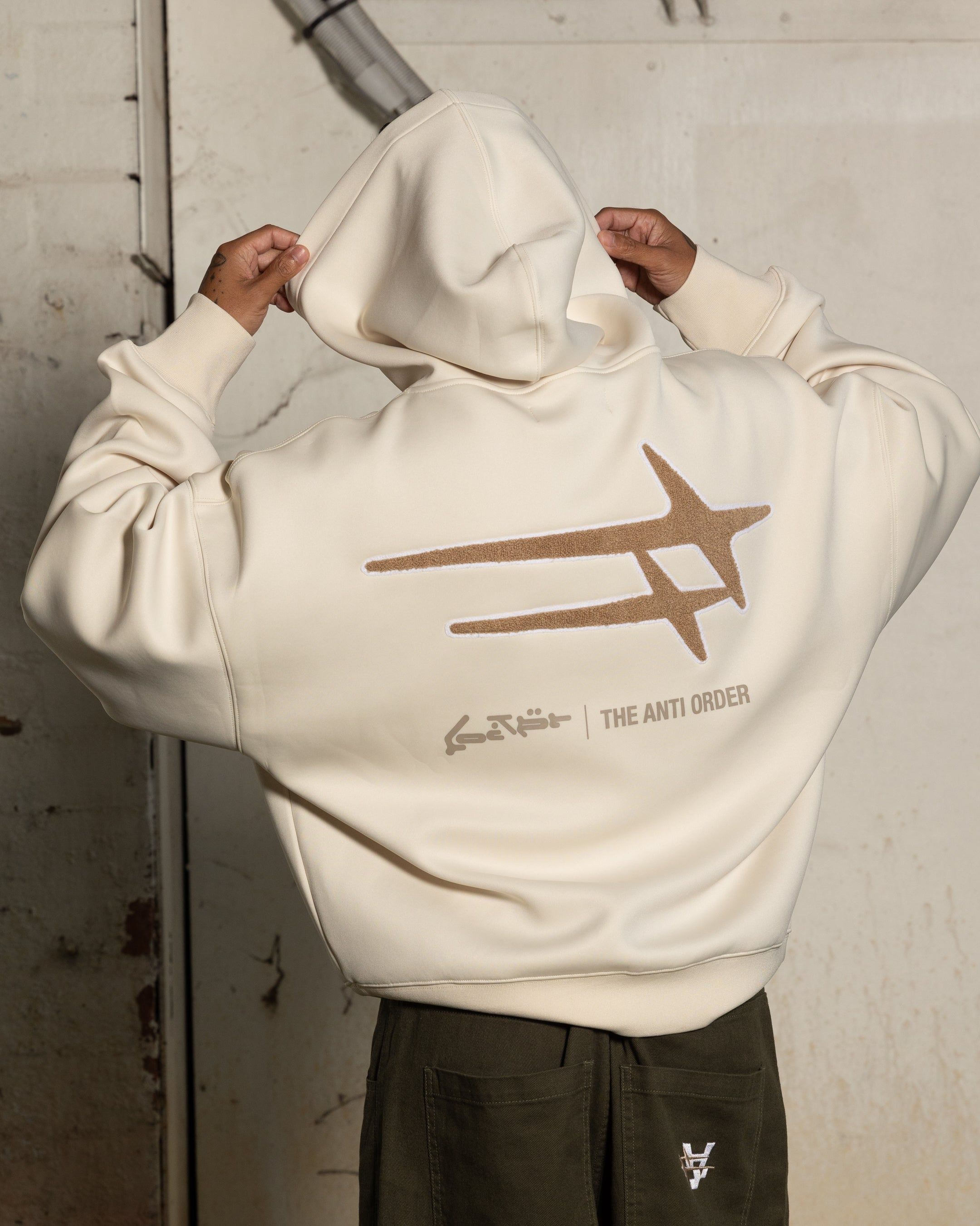 Loiter X The Anti Order Zip Hoodie Stone sold by Culture Kings product image thumbnail 2