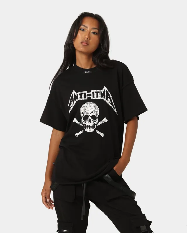 The Anti Order Death Metal Oversized T-Shirt Black/White sold by Culture Kings