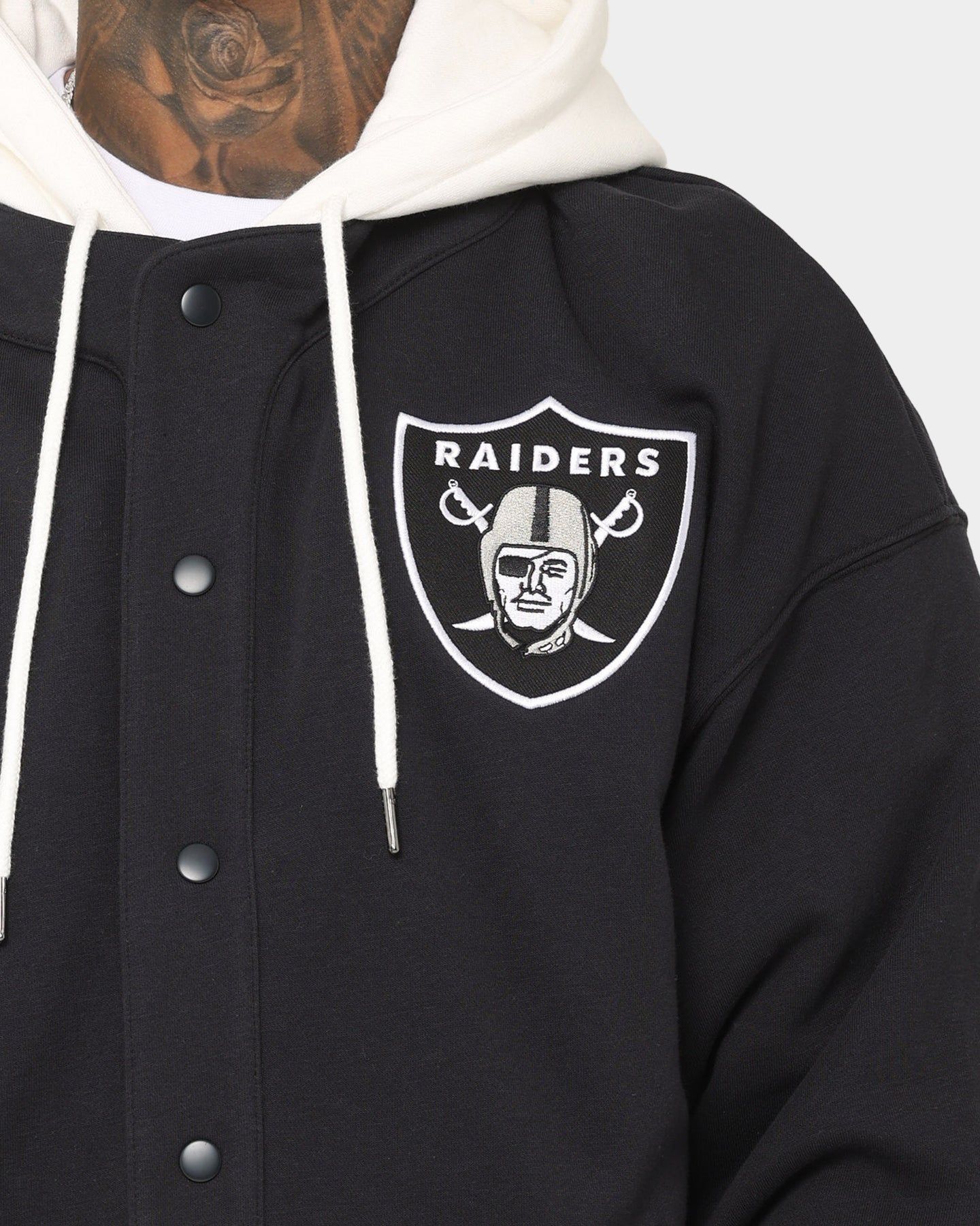 Majestic Athletic Las Vegas Raiders Fleece Replica Hooded Jacket Faded Black sold by Culture Kings product image thumbnail 4