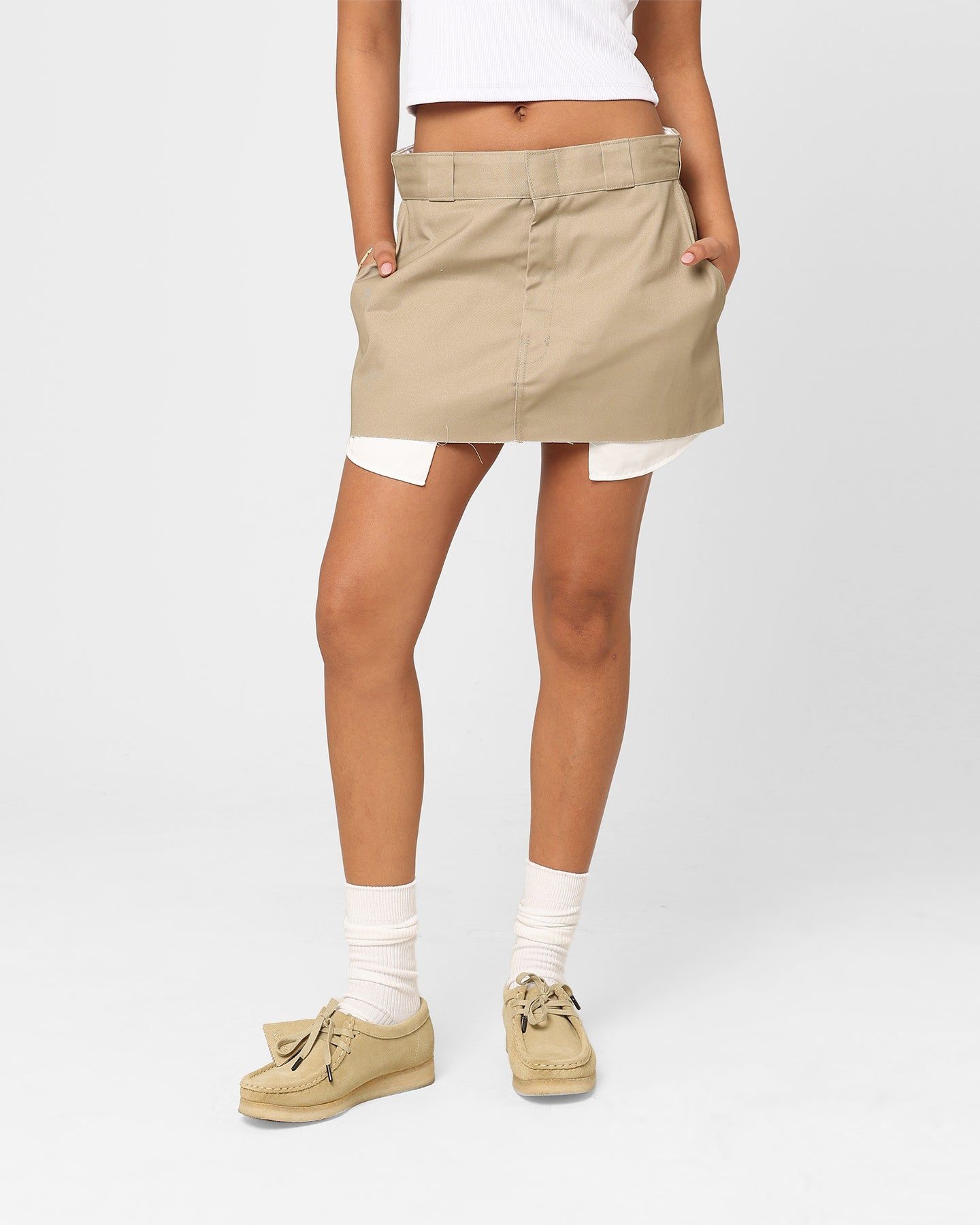 Dickies Women's 874 Mini Skirt Khaki sold by Culture Kings