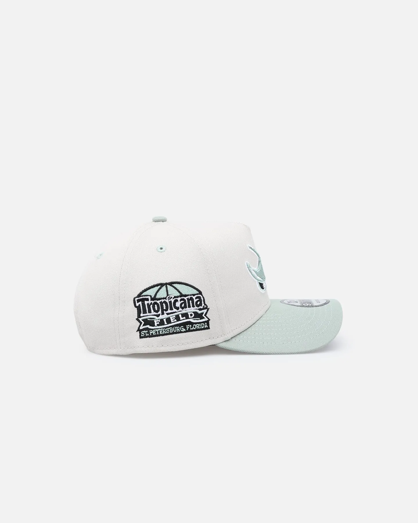New Era Tampa Bay Devil Rays 'Sea Glass' 9FORTY A-Frame Snapback Stone/Green sold by Culture Kings product image thumbnail 3