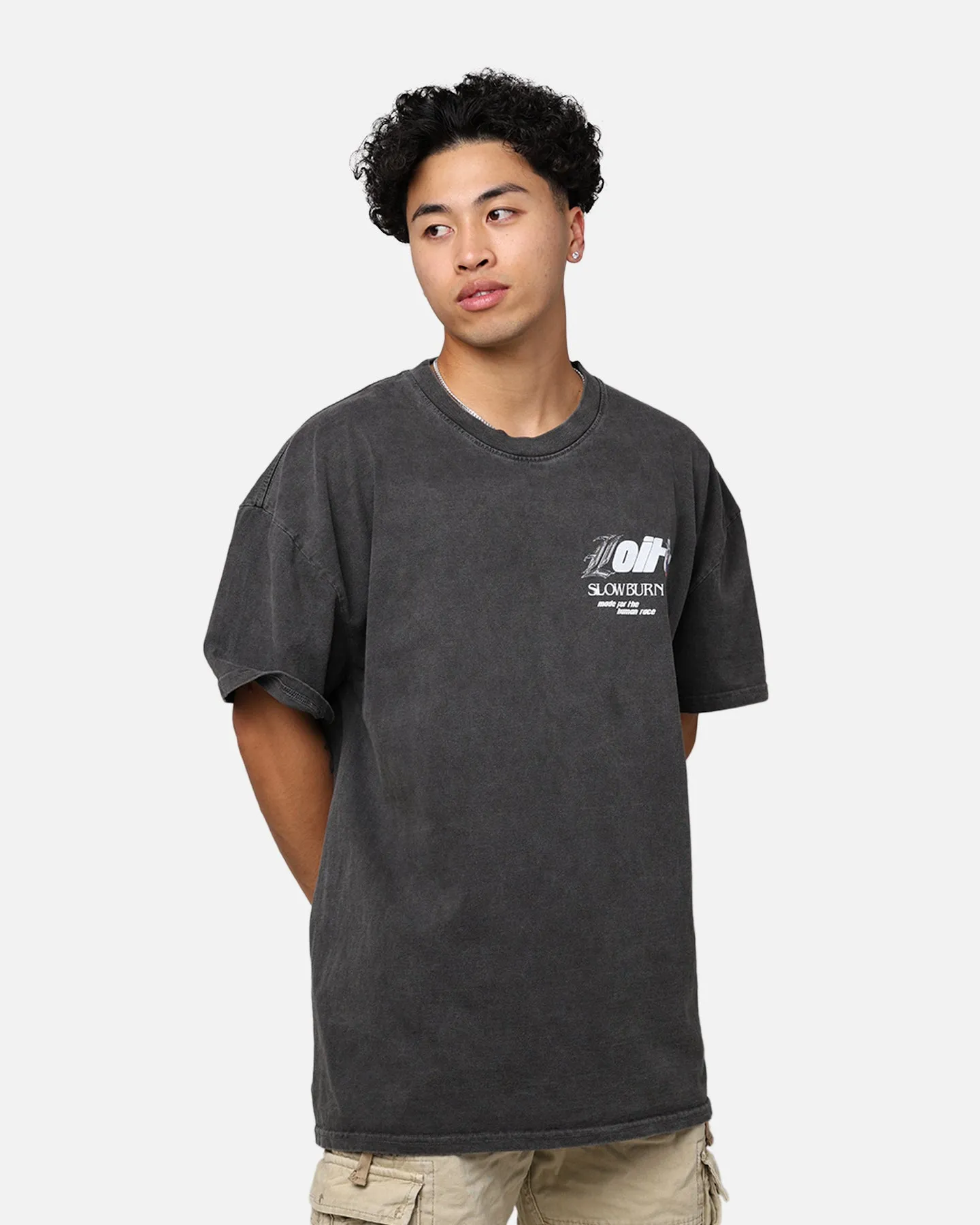 Loiter Slow Burn T-Shirt Black Wash sold by Culture Kings product image thumbnail 2