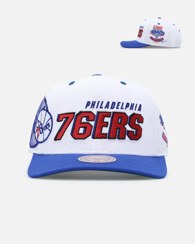 Mitchell & Ness Philadelphia 76ers '1996 Draft Pick' Snapback White sold by Culture Kings