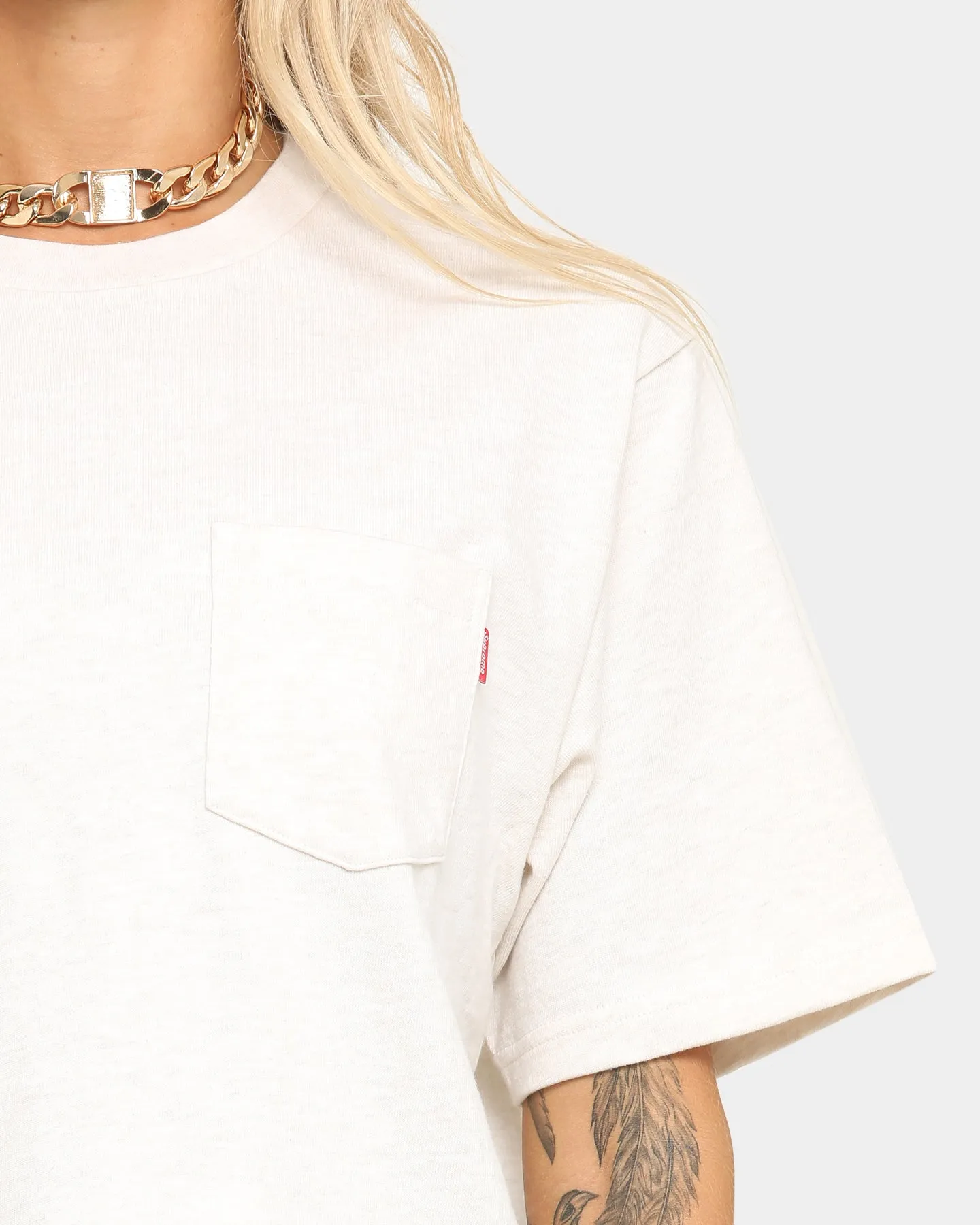 Supreme Short Sleeve Pocket T-Shirt Heather Natural sold by Culture Kings product image thumbnail 4