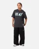 Mitchell & Ness Miami Heat Ice Blue Logo T-Shirt Faded Black sold by Culture Kings