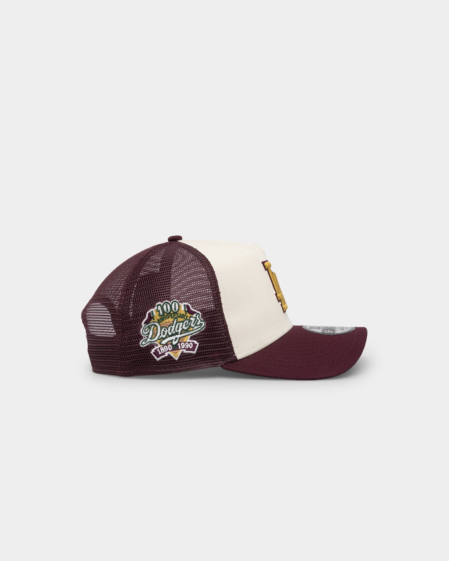 New Era Los Angeles Dodgers 'Golden Port' 9FORTY A-Frame Snapback White/Maroon sold by Culture Kings product image thumbnail 3
