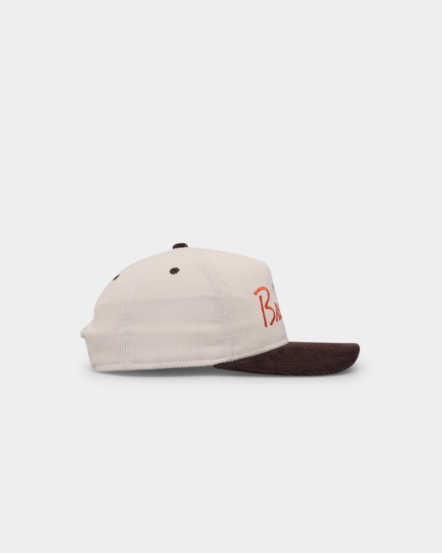 New Era Cleveland Browns 'Chrome Corduroy Throwback Script' Golfer Snapback Chrome White sold by Culture Kings product image thumbnail 3