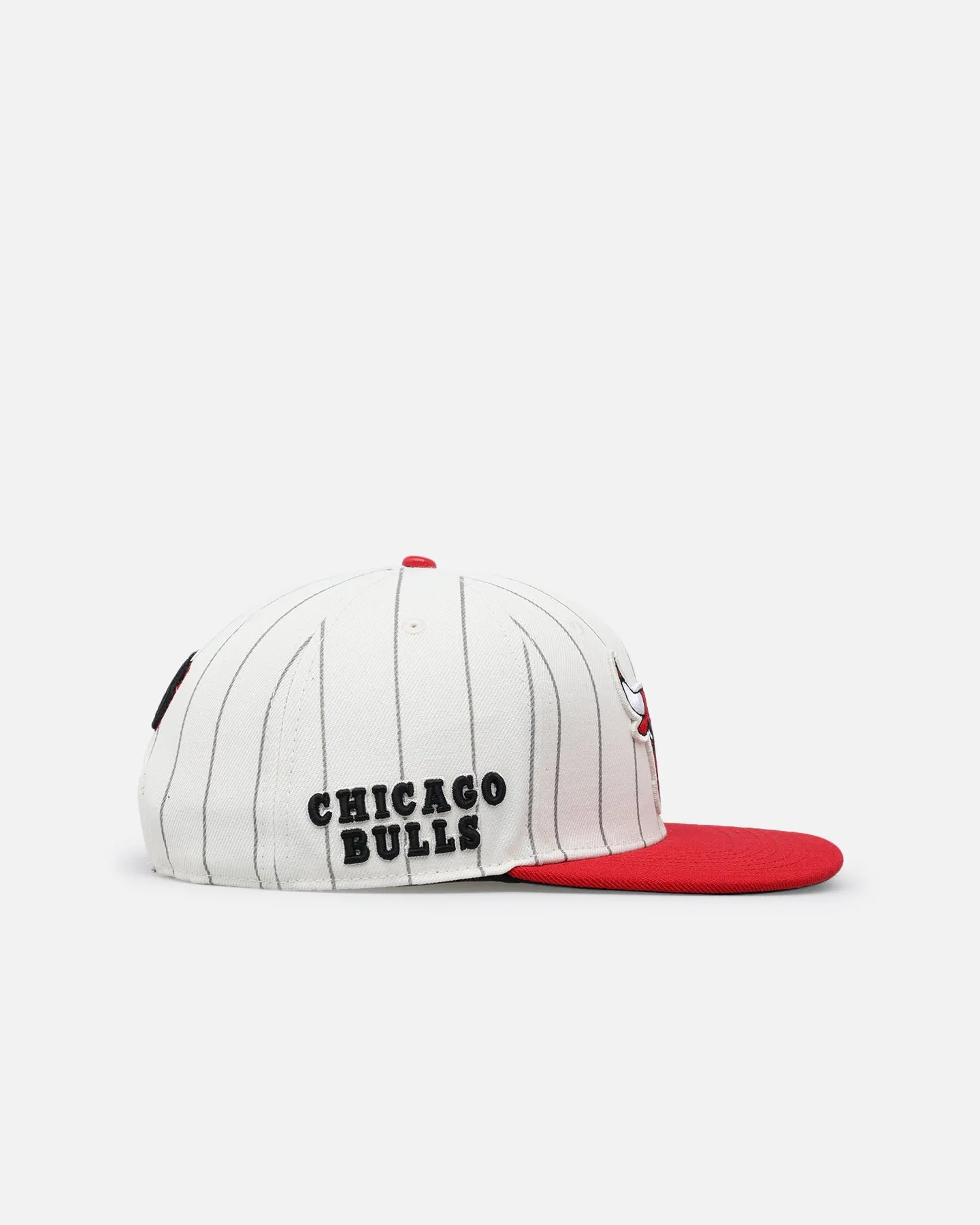 Pro Standard Chicago Bulls Pinstripe Wool Snapback Eggshell/Yellow sold by Culture Kings product image thumbnail 3