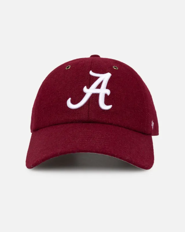 47 Brand Alabama Crimson Wooly Clean Up Strapback Cardinal sold by Culture Kings