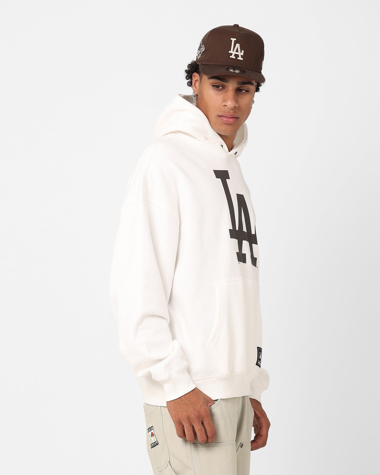 Majestic Athletic Los Angeles Dodgers Core Nick Hoodie Vintage White sold by Culture Kings product image thumbnail 5