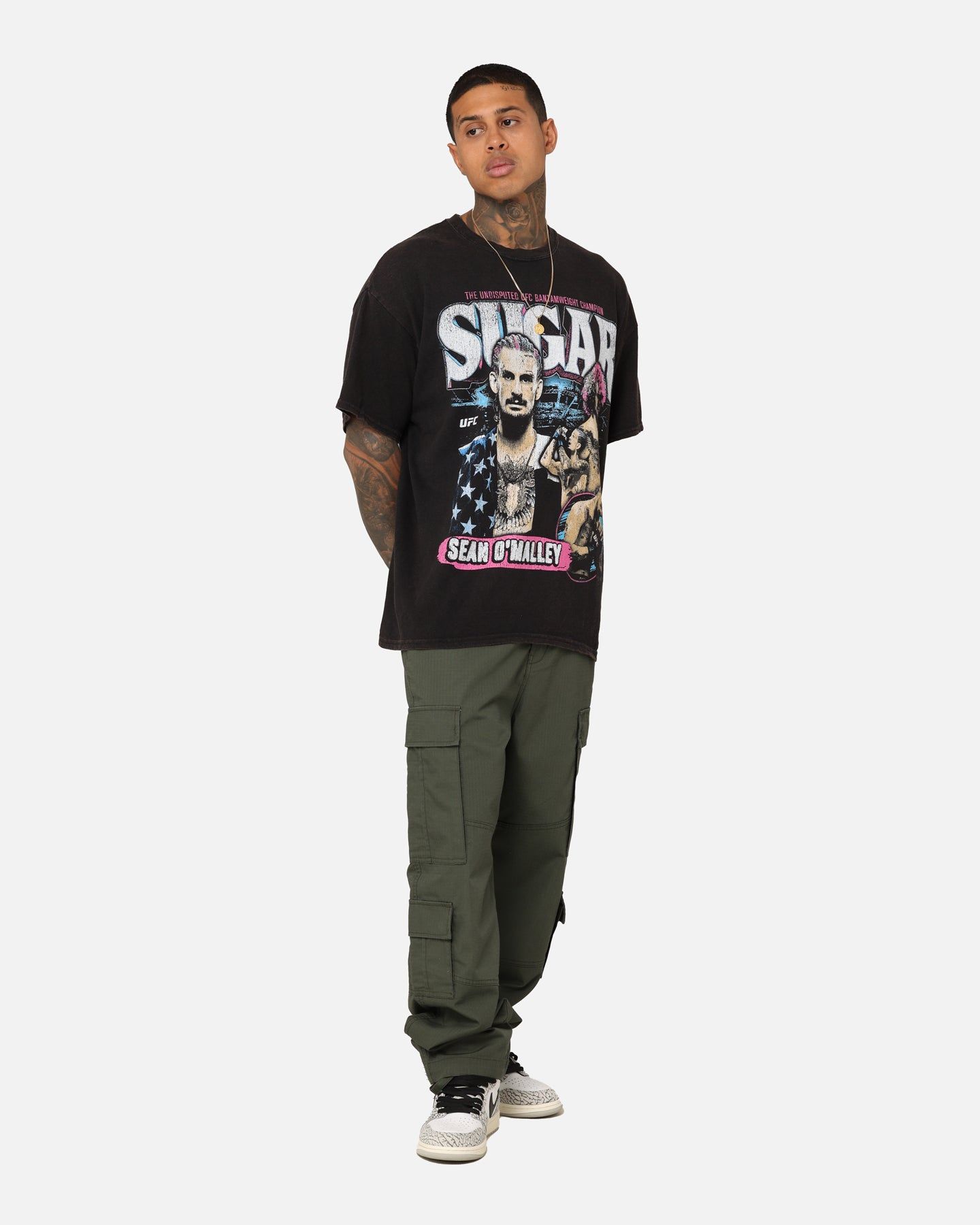 Goat Crew X UFC Sean O'Malley Champion T-Shirt Black Wash sold by Culture Kings product image thumbnail 2