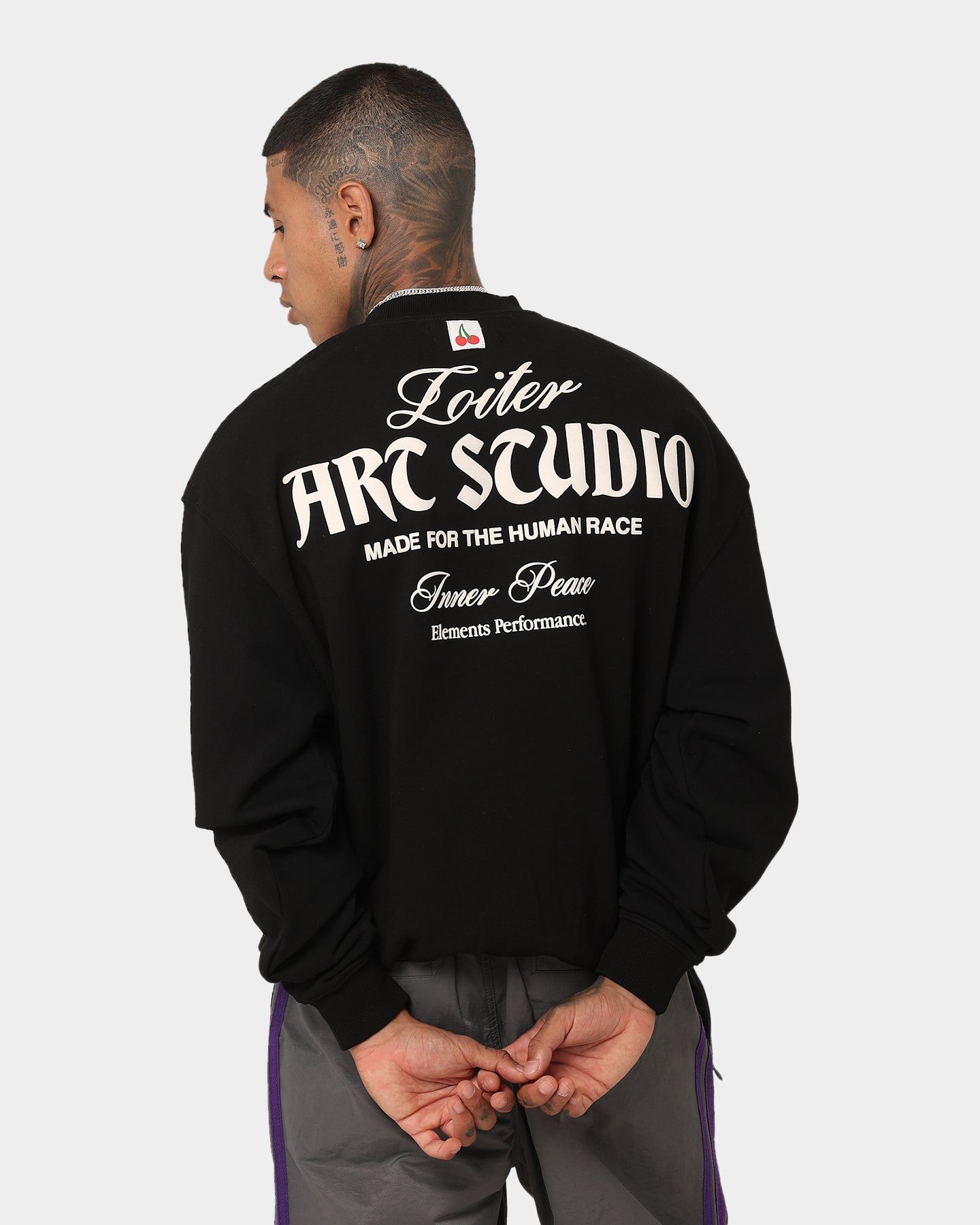 Loiter Art Studio Crewneck Black sold by Culture Kings product image thumbnail 3