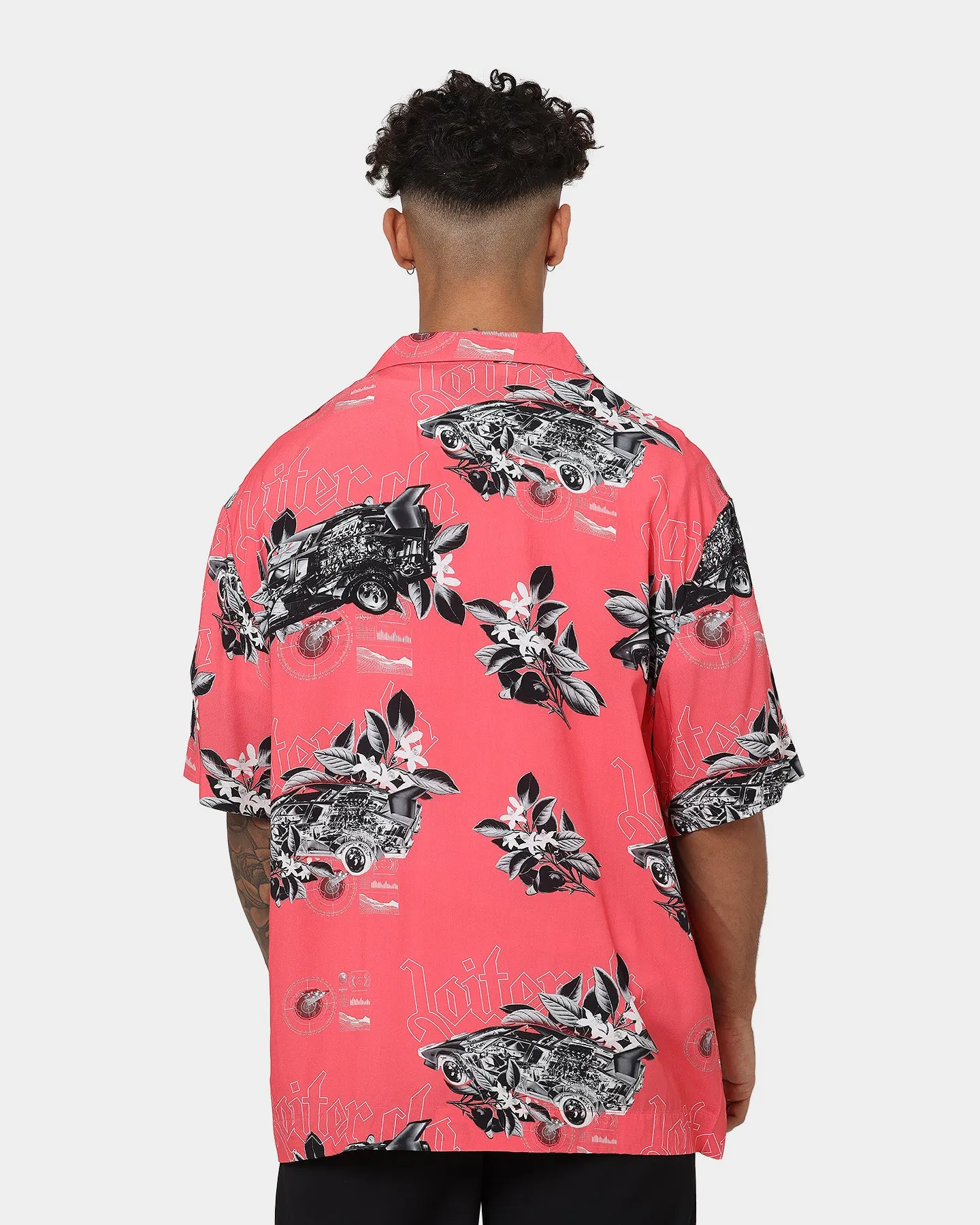 Loiter Motorsport Ultra Button Up Shirt Pink sold by Culture Kings product image thumbnail 4