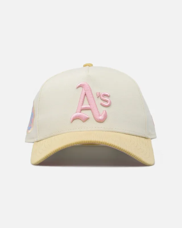 New Era Oakland Raiders 'Easter Corduroy' 9FORTY A-Frame Snapback White/Yellow made by New Era