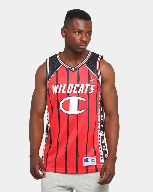 Champion Perth Wildcats Off-Court NBL Jersey Red/Black made by Culture Kings