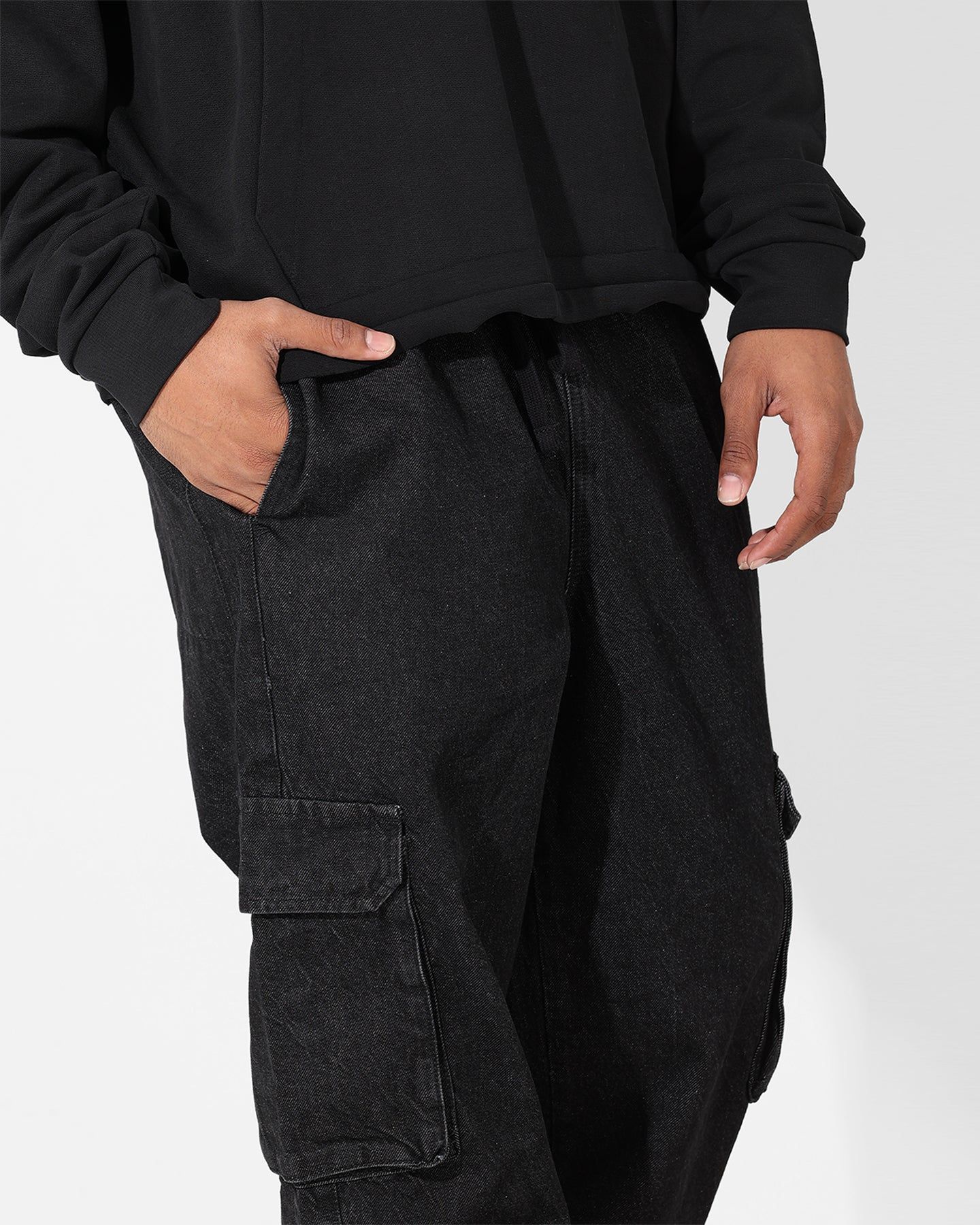 Saint Morta Pertex Baggy Jogger Black Stonewash sold by Culture Kings product image thumbnail 3