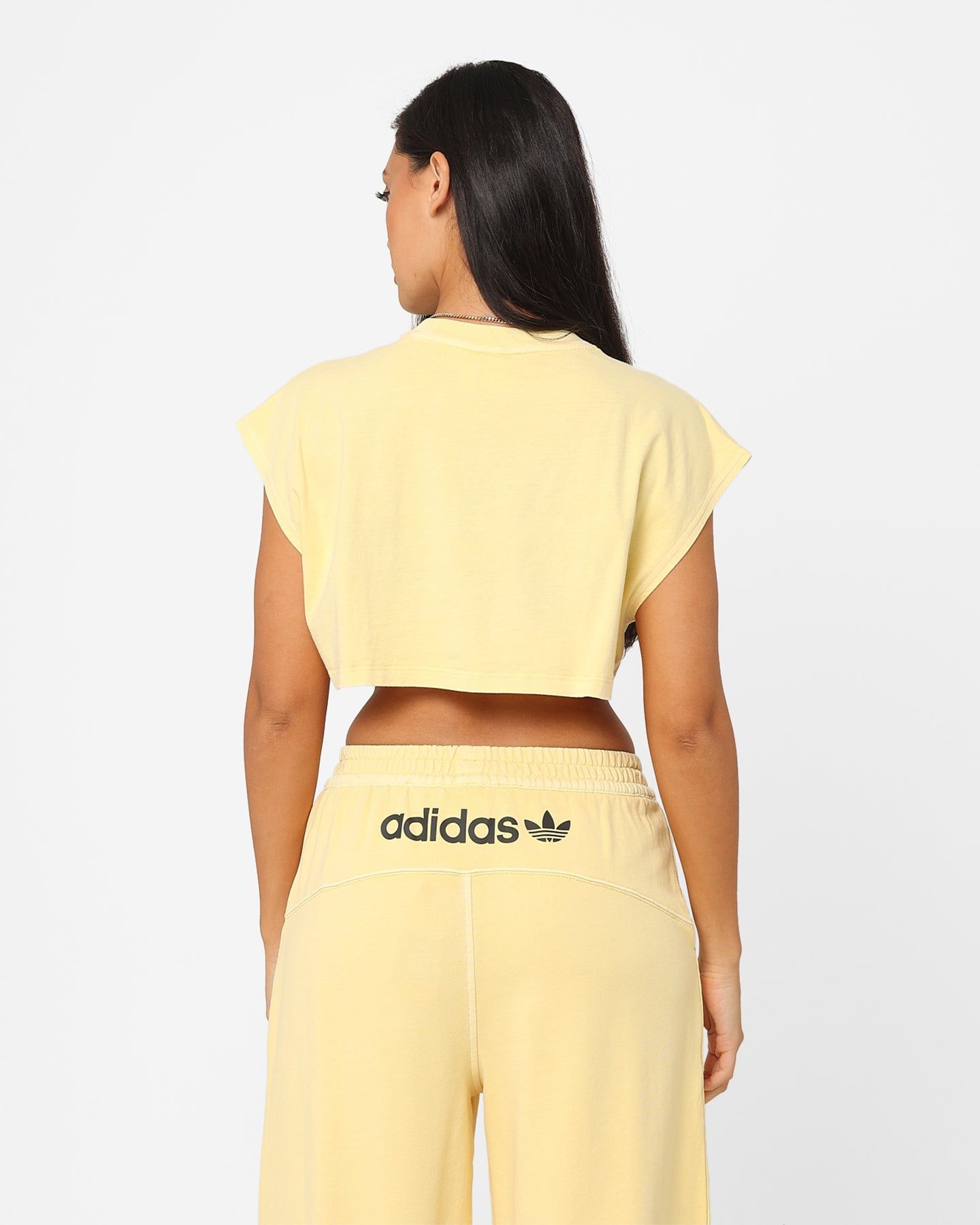 Adidas Women's Must Crop T-Shirt Almost Yellow sold by Culture Kings product image thumbnail 4