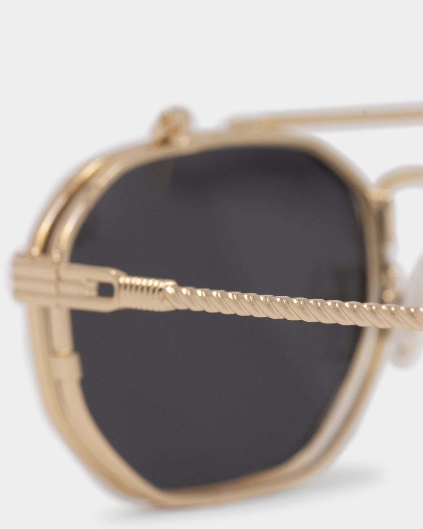 Belvoir & Co Ramar Flip Sunglasses Gold/Black sold by Culture Kings product image thumbnail 6