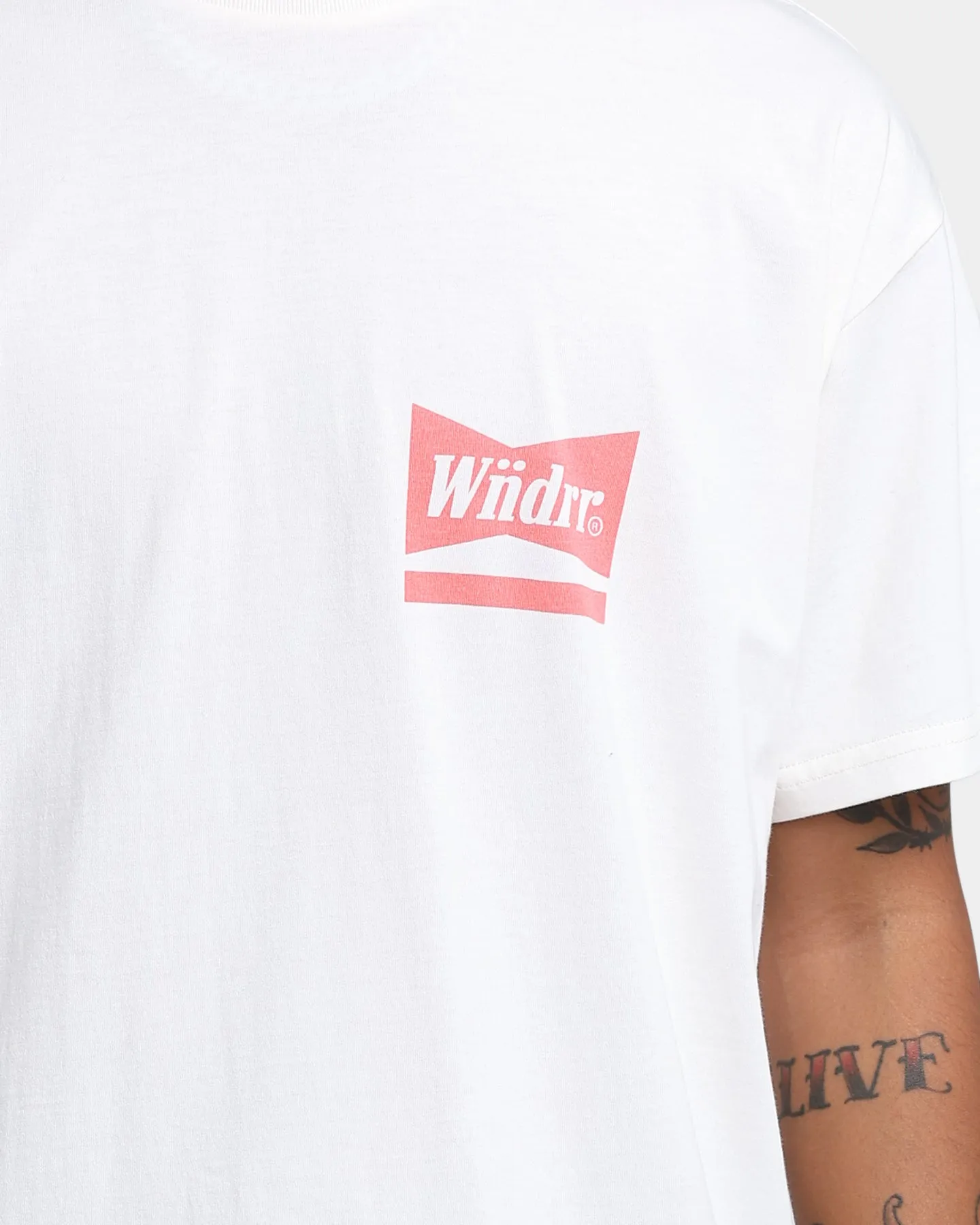 WNDRR Chadwick Custom Fit T-Shirt White sold by Culture Kings product image thumbnail 3